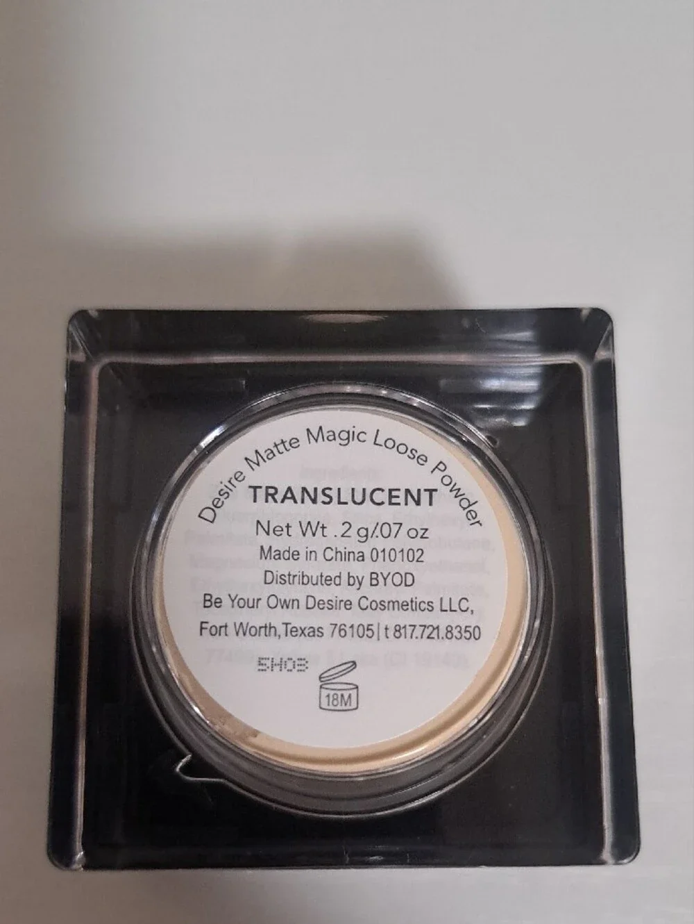 BYOD DESIRE MATTE MAGIC LOOSE SETTING POWDER TRANSLUCENT .07 oz